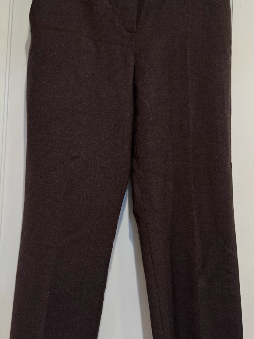 Theory Treeca Dark Brown Cropped Pants